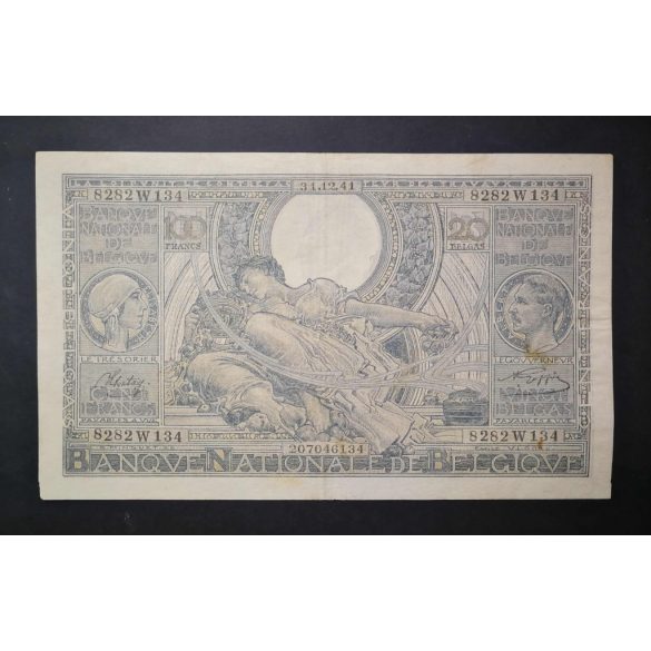Belgium 100 Francs/20 Belgas 1941 VF