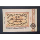 Germany 50 Million Mark Düsseldorf 1923 F+