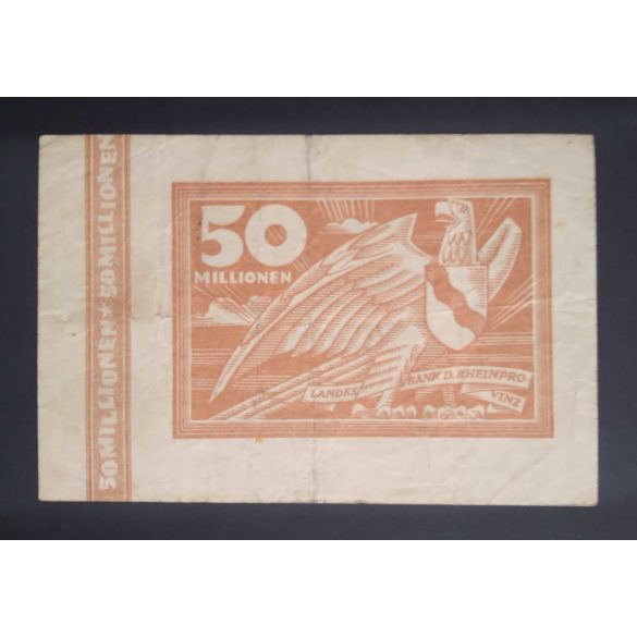 Germany 50 Million Mark Düsseldorf 1923 F+