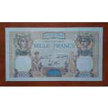 France 1000 Francs 1939 F