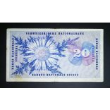 Switzerland 20 Francs 1968 F