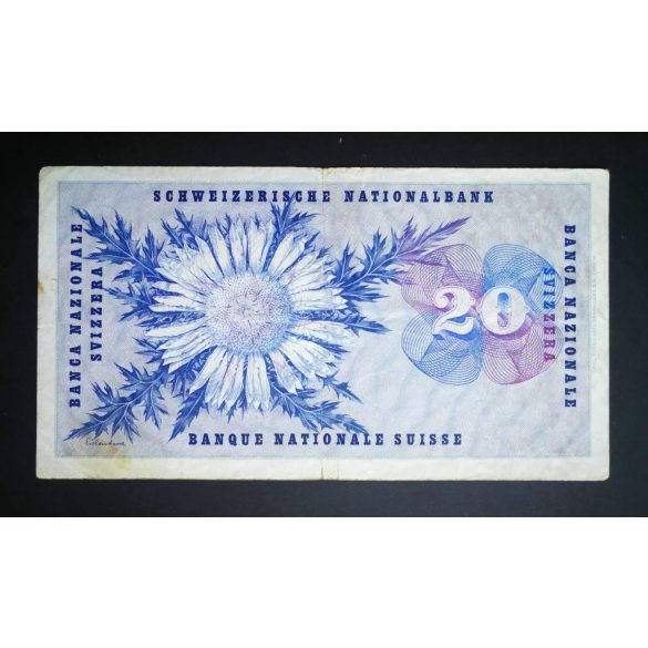 Switzerland 20 Francs 1968 F