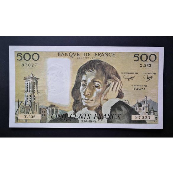 Franciaország 500 Francs 1985 AUNC+