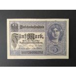 Germany 5 Mark 1917 UNC