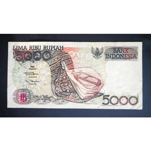 Indonesia 5000 Rupiah 1992 F