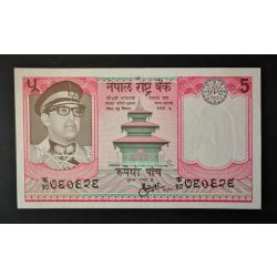 Nepál 5 Rupees 1974 UNC