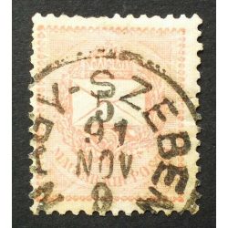   Hungary 1889 Letter, black cipher 5 kr. perf. 12:11 1/2 Nagy-Szeben used