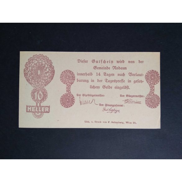 Austria 10 Heller 1920 Unc Rodaun 