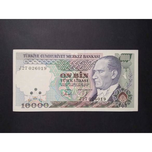 Törökország 10000 Lira 1989 UNC-