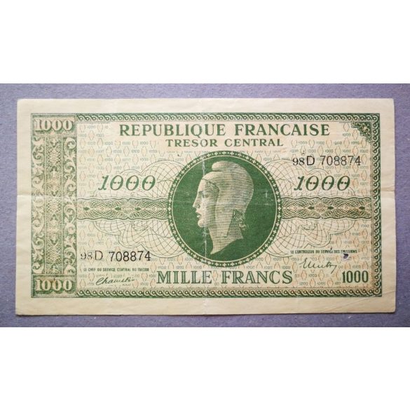 Franciaország 1000 Francs 1944 F