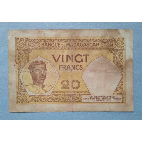 Madagaszkár 20 Francs 1937 F-