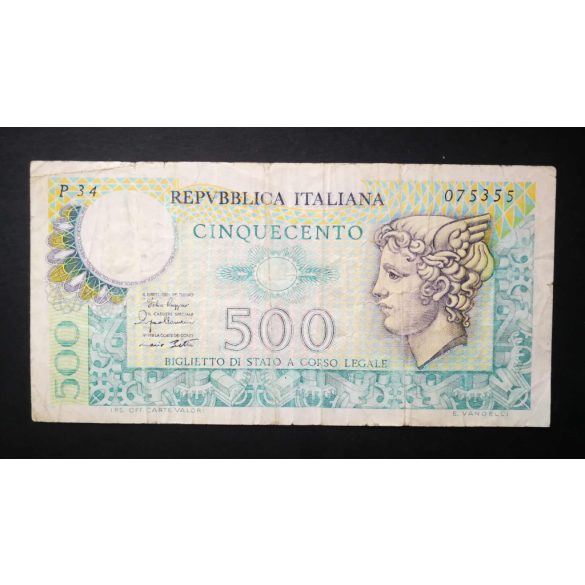 Italy 500 Lire 1974 F