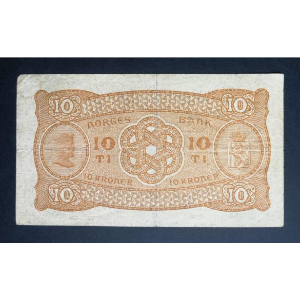 Norway 10 Kroner 1942 F+