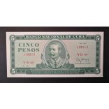 Cuba 5 Pesos 1987 Unc-
