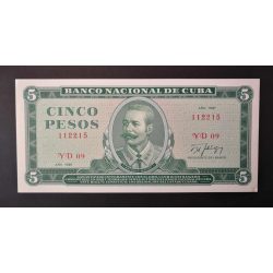 Cuba 5 Pesos 1987 Unc-