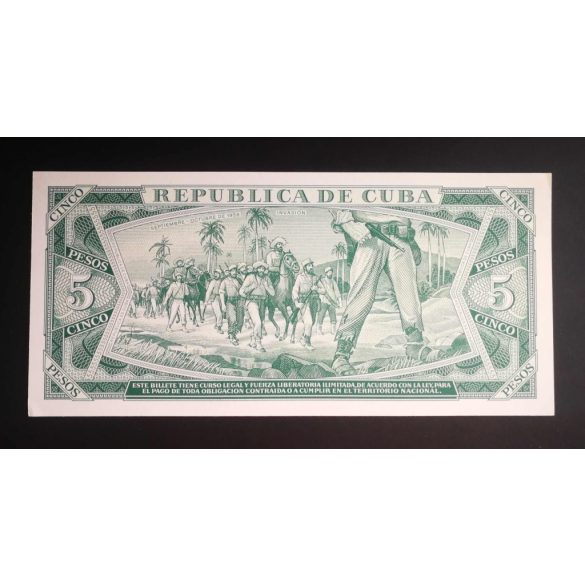 Cuba 5 Pesos 1987 Unc-