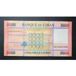 Lebanon 5000 Livres 2021 Unc