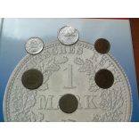 Németország 12 db-os szett UNC, 130 éves a német márka, díszcsomagolásban