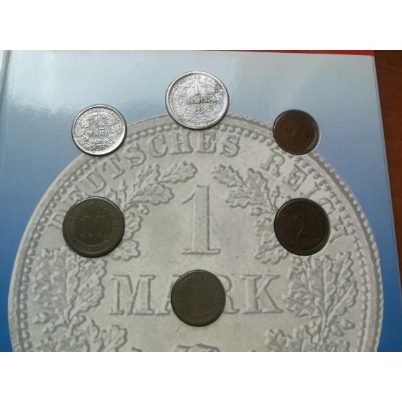 Németország 12 db-os szett UNC, 130 éves a német márka, díszcsomagolásban