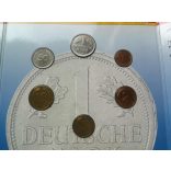 Németország 12 db-os szett UNC, 130 éves a német márka, díszcsomagolásban