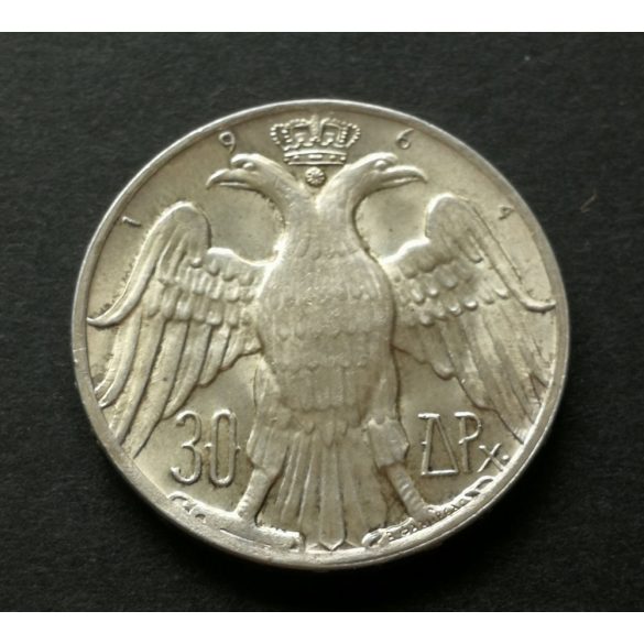 Greece 30 Drahma 1964 12 g silver