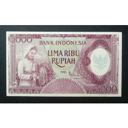 Indonesia 5000 Rupiah 1958 UNC-