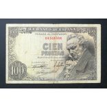 Spain 100 Pesetas 1946 F