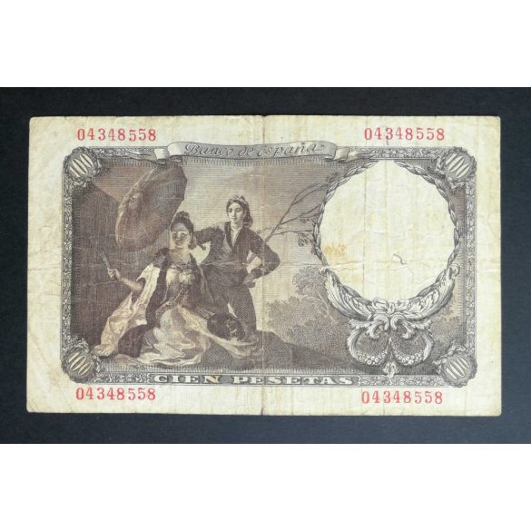 Spain 100 Pesetas 1946 F