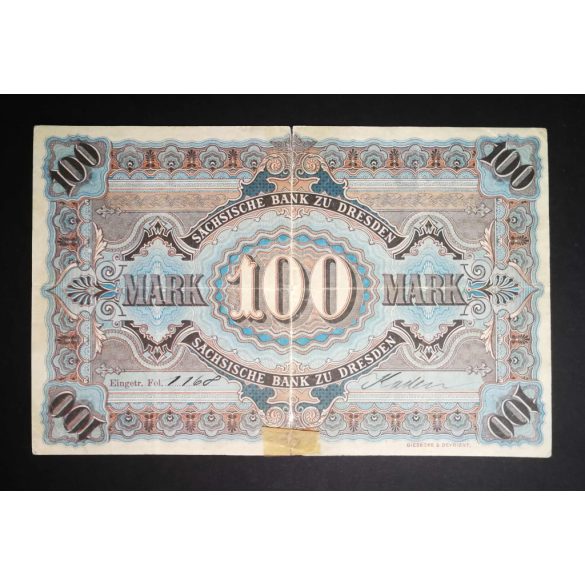 Germany 100 Mark 1911 F