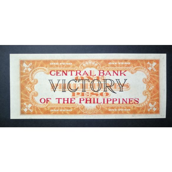 Philippines 1 Peso Victory overprint 1949 UNC