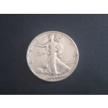 USA 1/2 Dollar 1937 Liberty ezüst VF