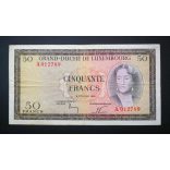 Luxembourg 50 Francs 1961 F