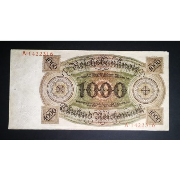 Germany 1000 Reichsmark 1924 VF
