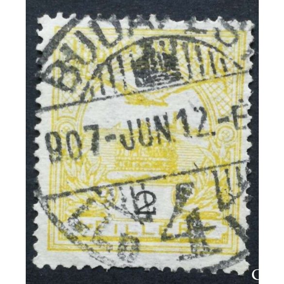 Hungary 1906 TURUL 2 f perf. 15 BUDA(PE)S(T) used