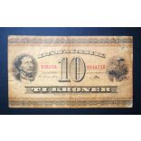 Denmark 10 Kroner 1936 F
