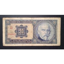 Czechoslovakia 20 Korun 1926 F-