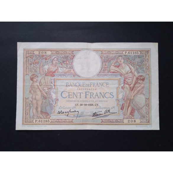 France 100 Francs 1938 VF-