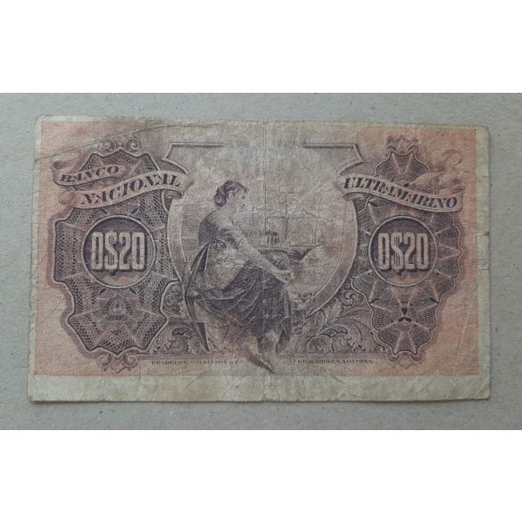 Mozambique Portugal 20 Centavos 1914 F-