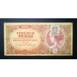 Hungary 10000 Pengő 1945 F+