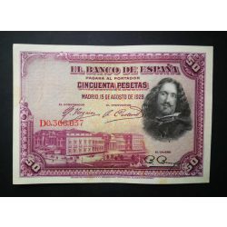 Spain 50 Pesetas 1928 XF