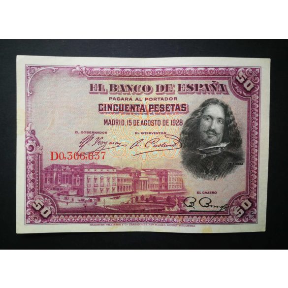 Spain 50 Pesetas 1928 XF