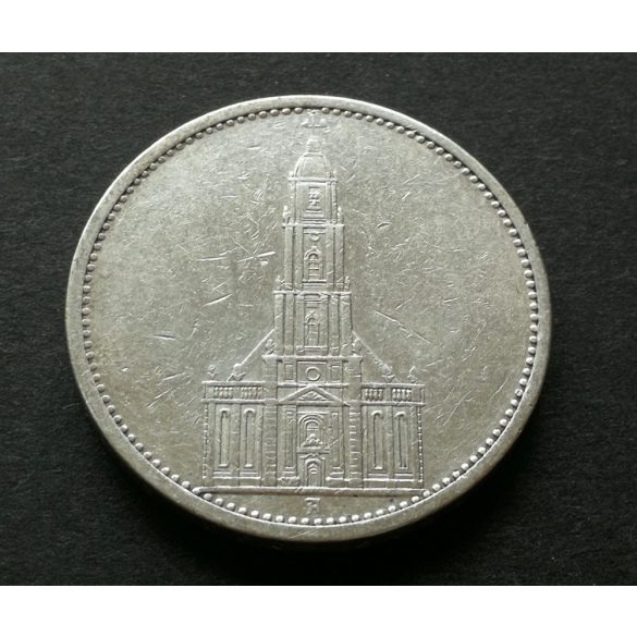 Germany 50 Mark 1934 Potsdam templom silver