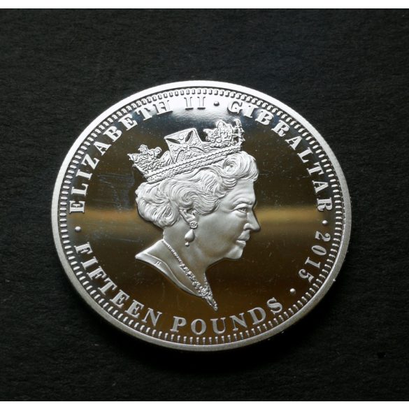 Gibraltar 15 Pounds 2015 Silver PP, Commemorative coin