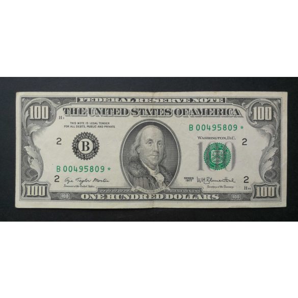 USA 100 Dollars 1977 CSILLAGOS - REPLACEMENT VF