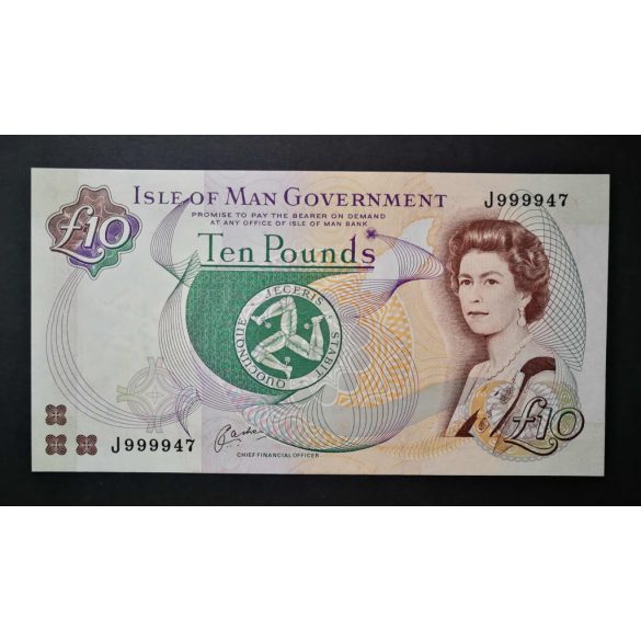 Man-Sziget 10 Pounds 1998 UNC 