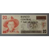 Nicaragua 20 Cordobas 1990 UNC
