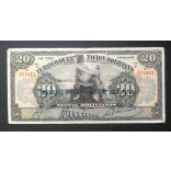 Bolivia 20 Bolivianos 1911/29 VF