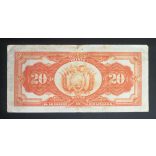Bolivia 20 Bolivianos 1911/29 VF