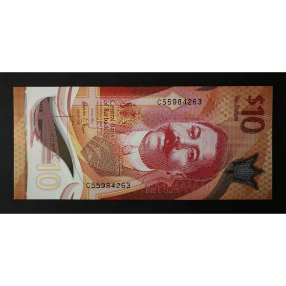 Barbados 10 Dollars 2022 UNC 