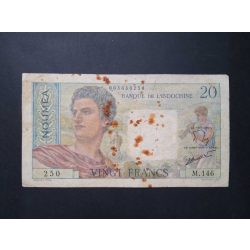 Új-Kaledónia Nouméa 20 Francs 1963 VG 